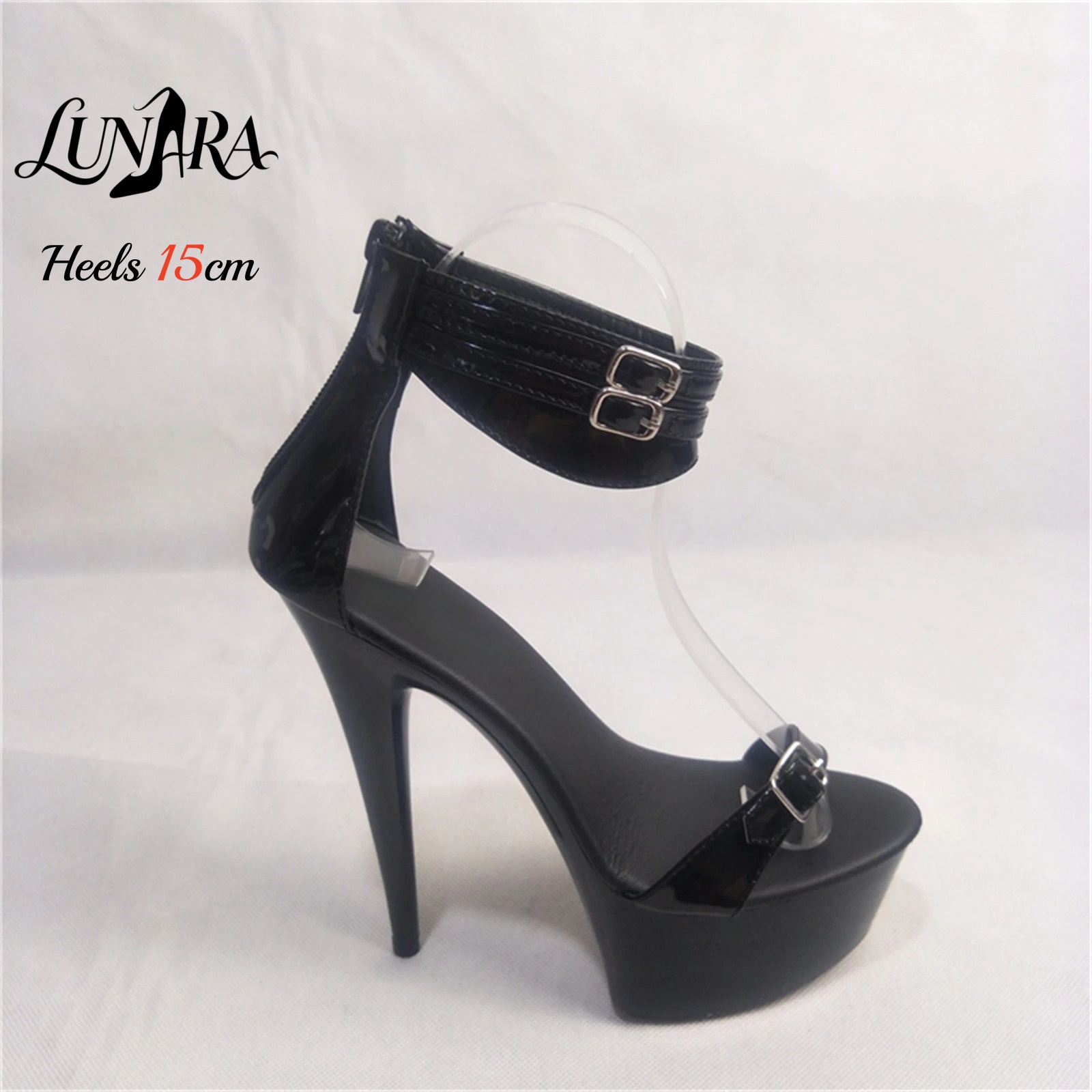 15cm Black Patent PU High Heel - Table Tennis Double review and price