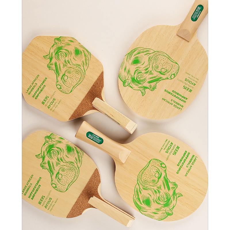 JEELS Green Hippo 1 Ply Ayous  - Table Tennis Paddle review and price