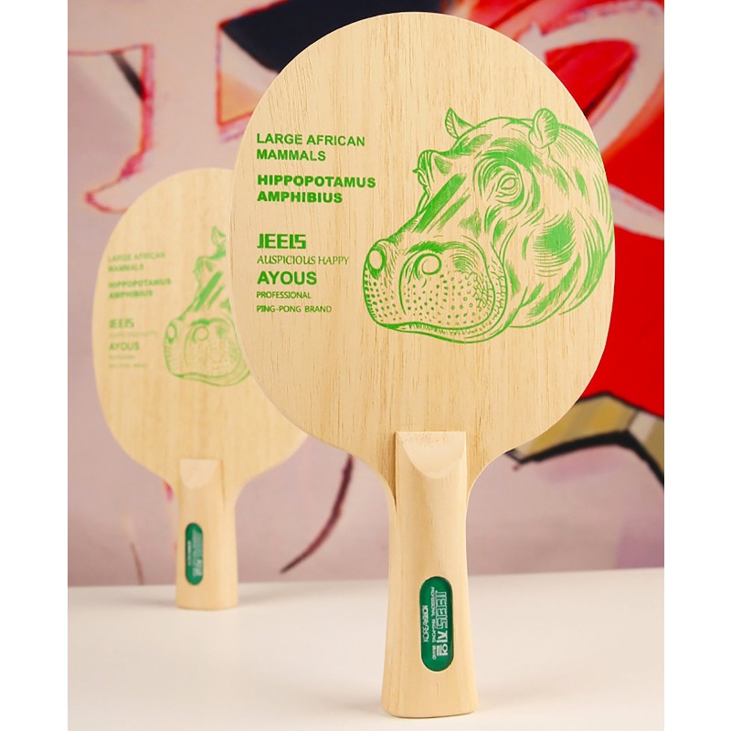 JEELS Green Hippo 1 Ply Ayous  - Table Tennis Paddle review and price