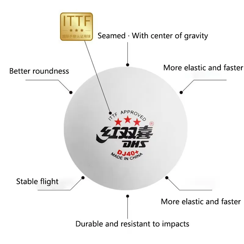 New DHS DJ40+ Table Tennis Bal - Table Tennis Video Game review and price